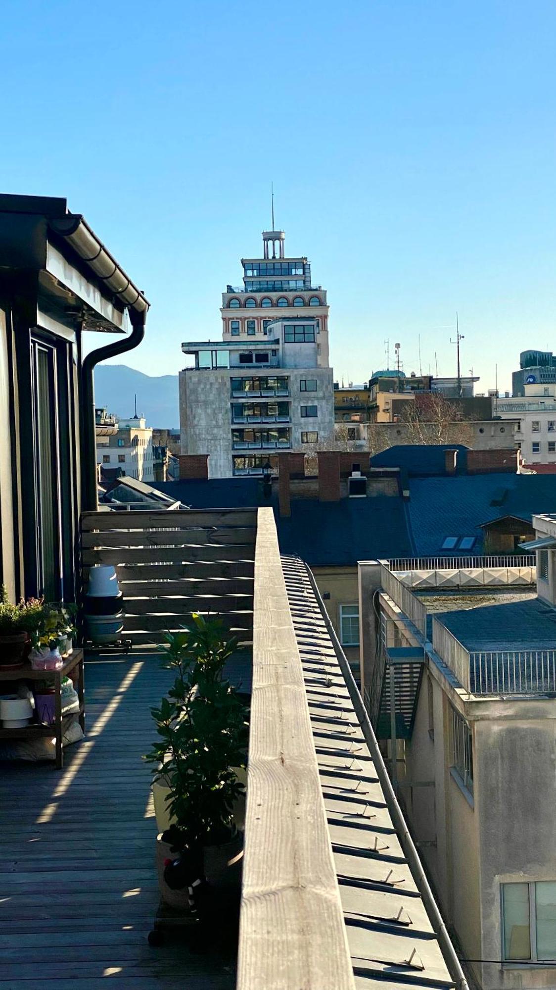 卢布尔雅那Little Plaza Duplex公寓 外观 照片